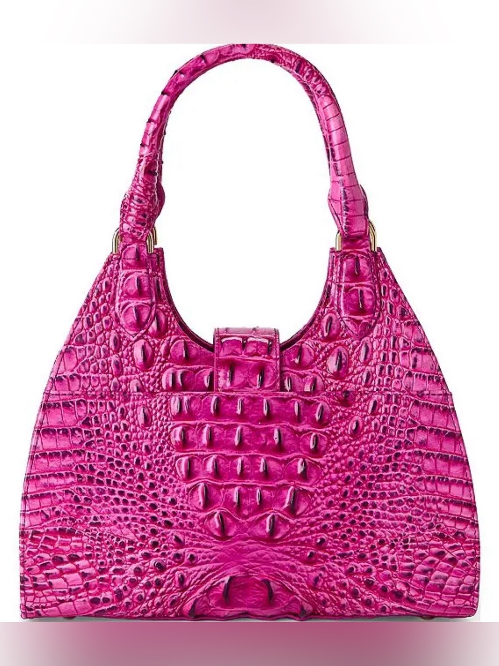 Brahmin Adrian Satchel Electric Fuchsia Melbourne Leather NWT - Picture 2 of 7
